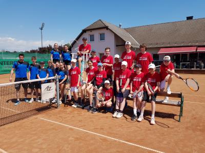 Schultennis der IMS Langenhart in Kooperation mit dem TC Kamper